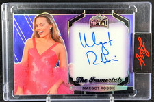 Margot Robbie 2024 Leaf Metal Immortals On-Card Auto /50 Harley Quinn / Barbie picture