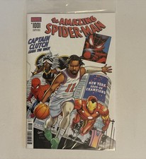 AMAZING SPIDER-MAN #1001 JALEN BRUNSON NY KNICKS NYCC EXCLUSIVE NM 2026 IN-HAND picture