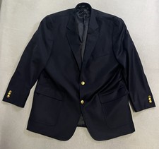 Vintage Ben Silver Charleston Navy Blazer Adult Size 43 Gold Buttons picture