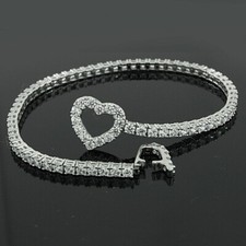 Awesome 3.90 ct Round Simulated Diamond 7-1/4