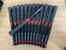 (13) Rip It Grip It “The Pad” Style  Half Cord Golf Grips Standard  Black/Red picture