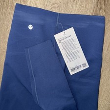 NEW Lululemon Glow Up Super High Rise Pant 28” Size 4 Blue Leggings SHR Tight picture