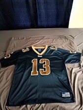 ST LOUIS RAMS KURT WARNER BLUE FOOTBALL JERSEY SIZE XL ADIDAS picture