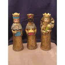 Vintage Schmid Brothers Wisemen Holiday Figurines - Papier-mâché picture