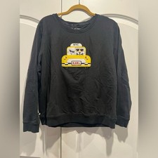 Karl Lagerfeld Black Top with Yellow Car Design picture
