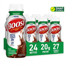 BOOST High Protein Nutritional Drink, Rich Chocolate, 20g Protein, 24 - 8 fl oz picture
