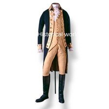 New Navy Blue George Washingtons General Revolution War Wool Men Coat Fast Ship picture
