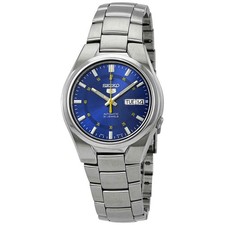 Seiko Series 5 Automatic Blue Dial Men's Watch SNK615 picture
