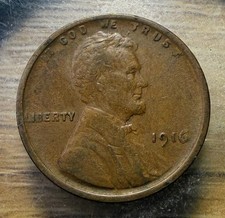 1916-P Lincoln Wheat Cent - Actual Coin Shown -  & Tracking INV#240 picture