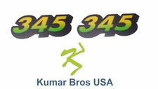 New Lower Hood Set of 2 Decals Replaces M135983 Fits John Deere 345 Up S/N picture