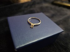 Kay Jewelers 14k white gold 1/4c diamond engagement ring preowned good condition picture