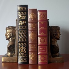 Easton Press 3 Book Leather Lot Moby Dick Huck Finn Great Expectations picture