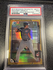 Topps 2015 Bowman Chrome Prospects Giovanny Urshela BCP11 Gold /50 PSA 9 picture