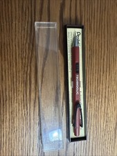 Pentel Technoclic Mechanical Pencil 0.5mm Red PN105, Japan Side Click Vtg picture