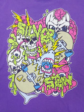 Vintage Silverstein Band 2000 Purple All Size Unisex T-Shirt AK06 picture