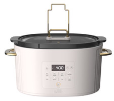 Olla de Cocción Lenta Programable 6 QT con Control Digital, Blanco Arena, Nuevo picture