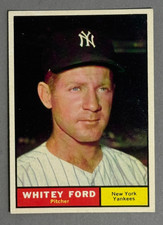 1961 Topps #160 Whitey Ford  New York Yankees. Gorgeous VGEX picture