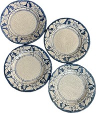Four Antique Dedham Pottery Magnolia Pattern Bread & Butter Plates picture
