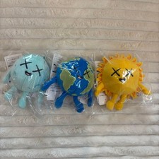 KAWS x UNIQLO UNIVERSE Charm 3 Set Earth Sun Moon Complete Set 2026 picture