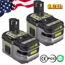 2Pc For RYOBI P108 18V One+ Plus High Capacity Battery 8.0Ah Lithium Battery NEW picture
