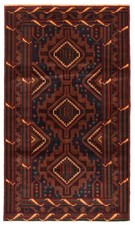 Vintage Traditional Hand-Knotted Area Rug 3'10