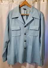 Haband Leisure Suit ( 50 / XXL) - 70s Cool - Light Blue - stains - picture