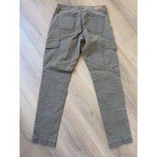 Supplies by Union Bay Womens Olive Cargo Pants Slim Straight Utility Size 4 picture