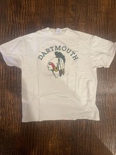 Vintage Dartmouth Big Green Indians White Graphic T-Shirt, Size XL picture
