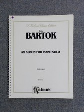 Bela Bartok An Album For Piano Solo Kalmus K 03118  New-Old Stock picture
