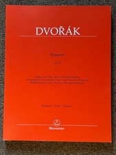 **NEW** Antonín Dvorák - Requiem Op. 89 - Bärenreiter Full Score picture