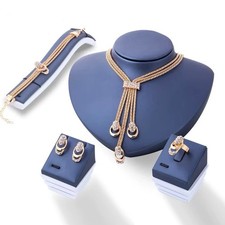 5pcs Women Luxury Fashion Jewelry Set picture