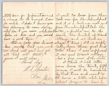 1904 Saco Mills Maine Handwritten Letter Kennebunkport Ephemera picture