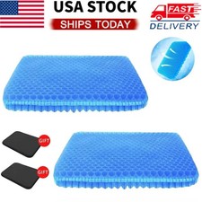 2 Pack Honeycomb Gel Seat Cushion 2.5cm Thick | Cooling, Orthopedic Support picture