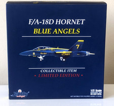 Witty Wings 1:72 #7 F/A-18D Hornet Blue Angels Limited Edition Diecast Model NEW picture