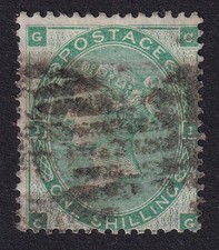GREAT BRITAIN 1862-64 QV 1/- Green SG 90 Used (CV £300) picture