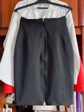Caren Pfleger Vintage Wool Skirt Dark Gray EU 36 UK 8 US 4 picture