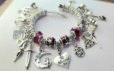 Blessed Be Charm Bracelet Wiccan Size 8