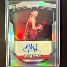 Panini 2025-26 Prizm Prizm Autographs Yang Hansen #PA-YAN Auto RC Blazers picture
