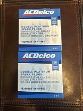 8 NEW ACDelco Double Platinum Spark Plugs GENUINE OEM 41962 19299585 picture