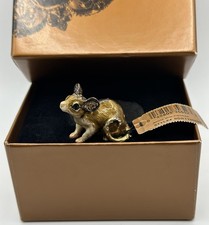 Jay Strongwater 'Wally' Baby Mouse Mini Figurine Swarovski Crystals Enamel Box picture