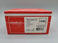 NEW COOPER Wheelock RSS-24MCC-FR STROBE Wall Mount Clear Lens 123157 Red picture