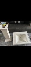 Kohler Memoirs Pedestal Bathroom Sink K-2258-1 Biscuit picture