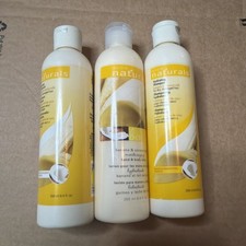 AVON NATURALS Shampoo Conditioner And Lotion BANANA & COCONUT MILK Lot Of 3 picture