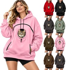 Pet Pouch Hoodie Cat Dog Carrier Hoodies with Pull Side Zip Pockets Hooded picture