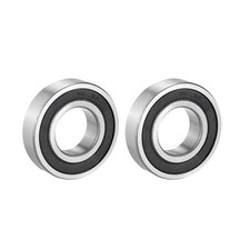 2pcs Deep Groove Ball Bearing 6206RS Single Sealed Chrome Steel Bearings picture