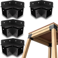 Heavy Duty Deer Stand Brackets 4X4 Elevator Blind Bracket 4Pcs Black picture
