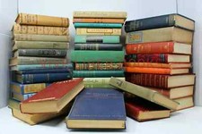Lot of 9 Vintage Old Antique Hardcover Books - random colors picture