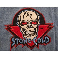 Vintage 1999 WWF Attitude Stone Cold Steve Austin Denim Jacket XL Light Wash picture