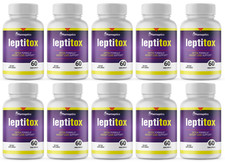 Leptitox Detox Formula  Weight Loss Support 60 Capsules  10 Bottles picture