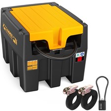 52 Gallon Portable Gasoline Fuel Transfer Tank 12V DC Pump 10.6 GPM Leakproof picture